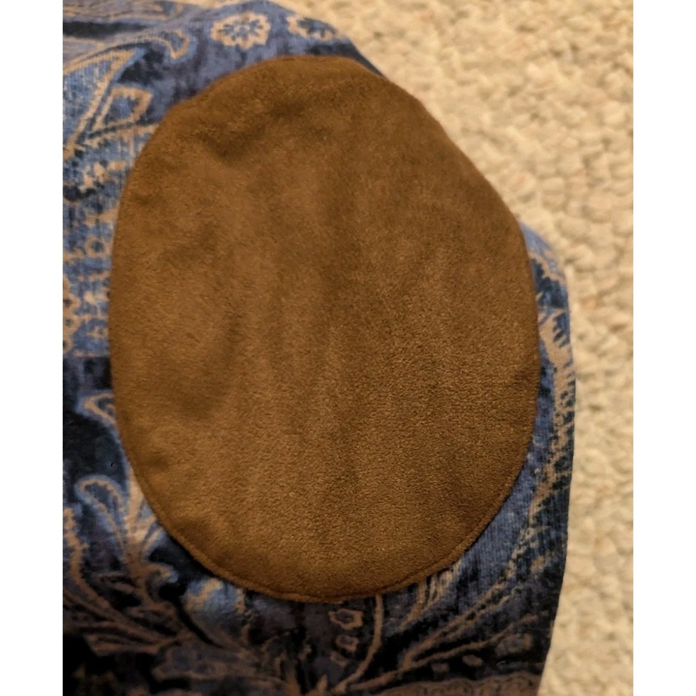 Vtg Lauren Jeans XL Paisley Suede Patch Equestrian Preppy BaseLayer Long Sleeve - Picture 7 of 14